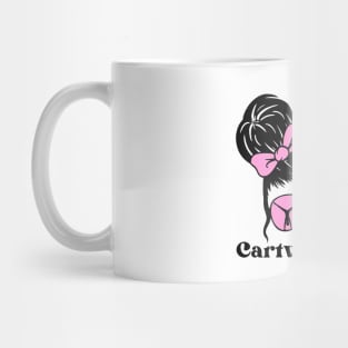 Messy Bun Cartwheel Girl Mug